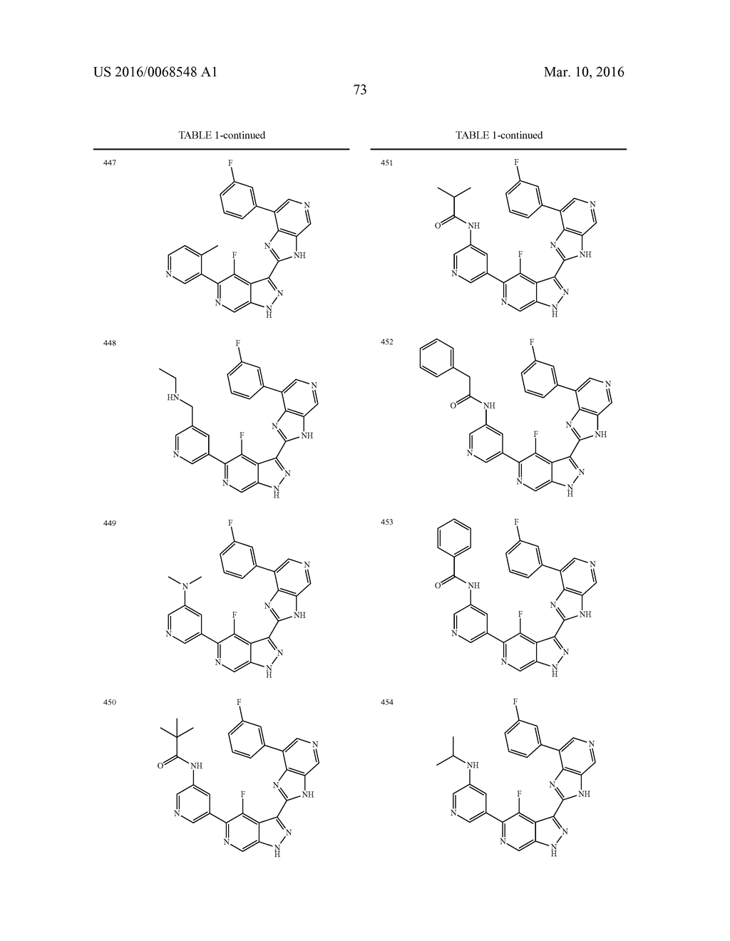 3-(3H-IMIDAZO[4,5-C]PYRIDIN-2-YL)-1H-PYRAZOLO[3,4-C]PYRIDINE AND     THERAPEUTIC USES THEREOF - diagram, schematic, and image 74