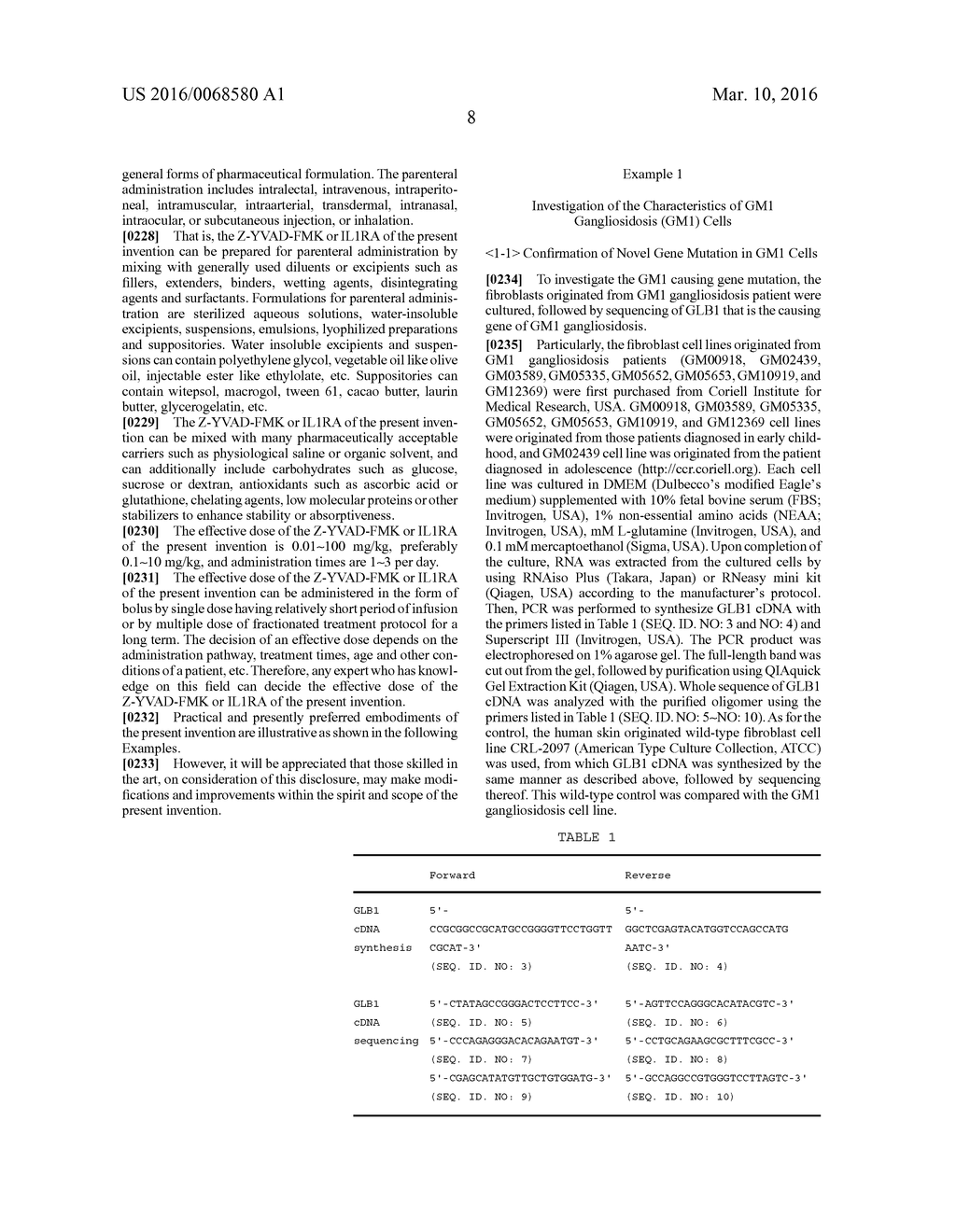 METHOD FOR TREATMENT OF GM1 GANGLIOSIDOSIS - diagram, schematic, and image 43