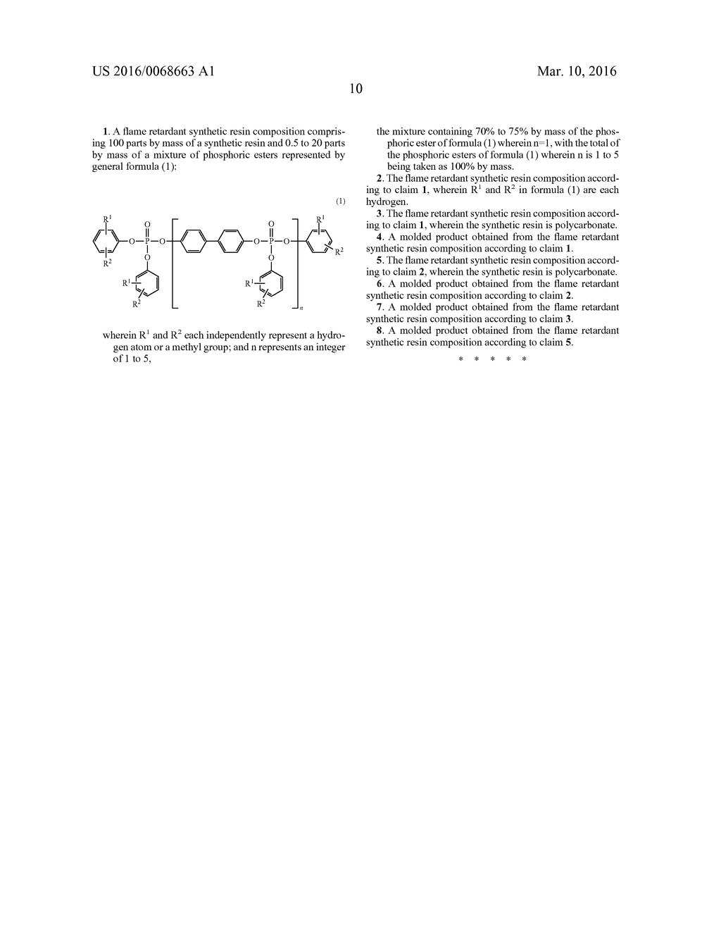 FLAME-RETARDANT SYNTHETIC RESIN COMPOSITION - diagram, schematic, and image 11