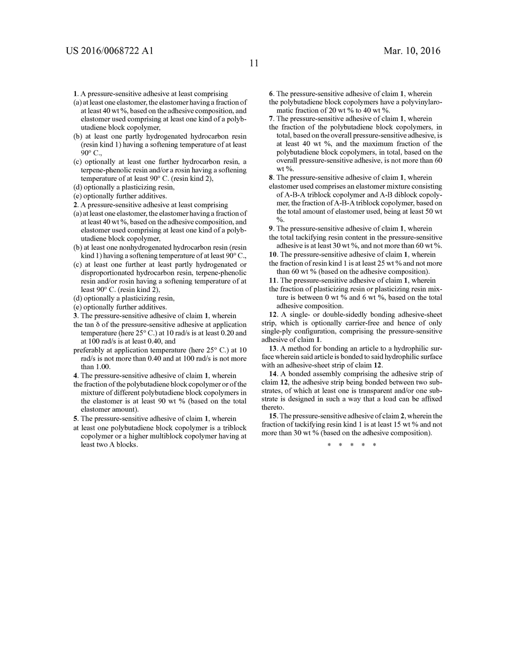 SELF-ADHESIVE COMPOUND AND USE THEREOF IN AN ADHESIVE TAPE - diagram, schematic, and image 19