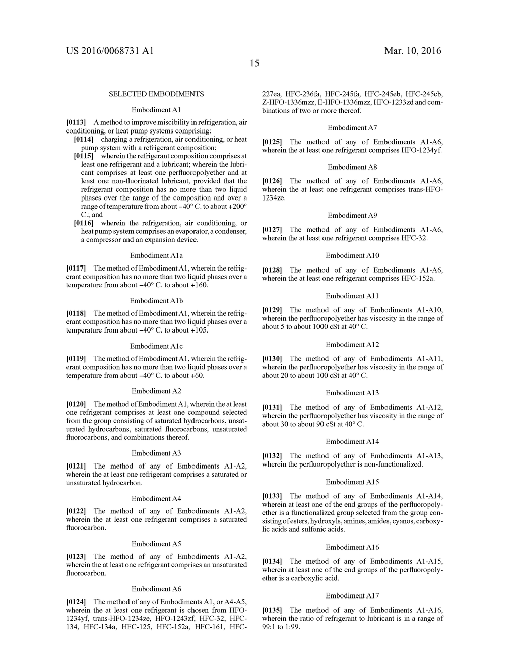 METHODS AND APPARATUS USING REFRIGERANT COMPOSITIONS COMPRISING     REFRIGERANT AND LUBRICANT COMPRISING PERFLUOROPOLYETHER AND     NON-FLUORINATED LUBRICANT - diagram, schematic, and image 16