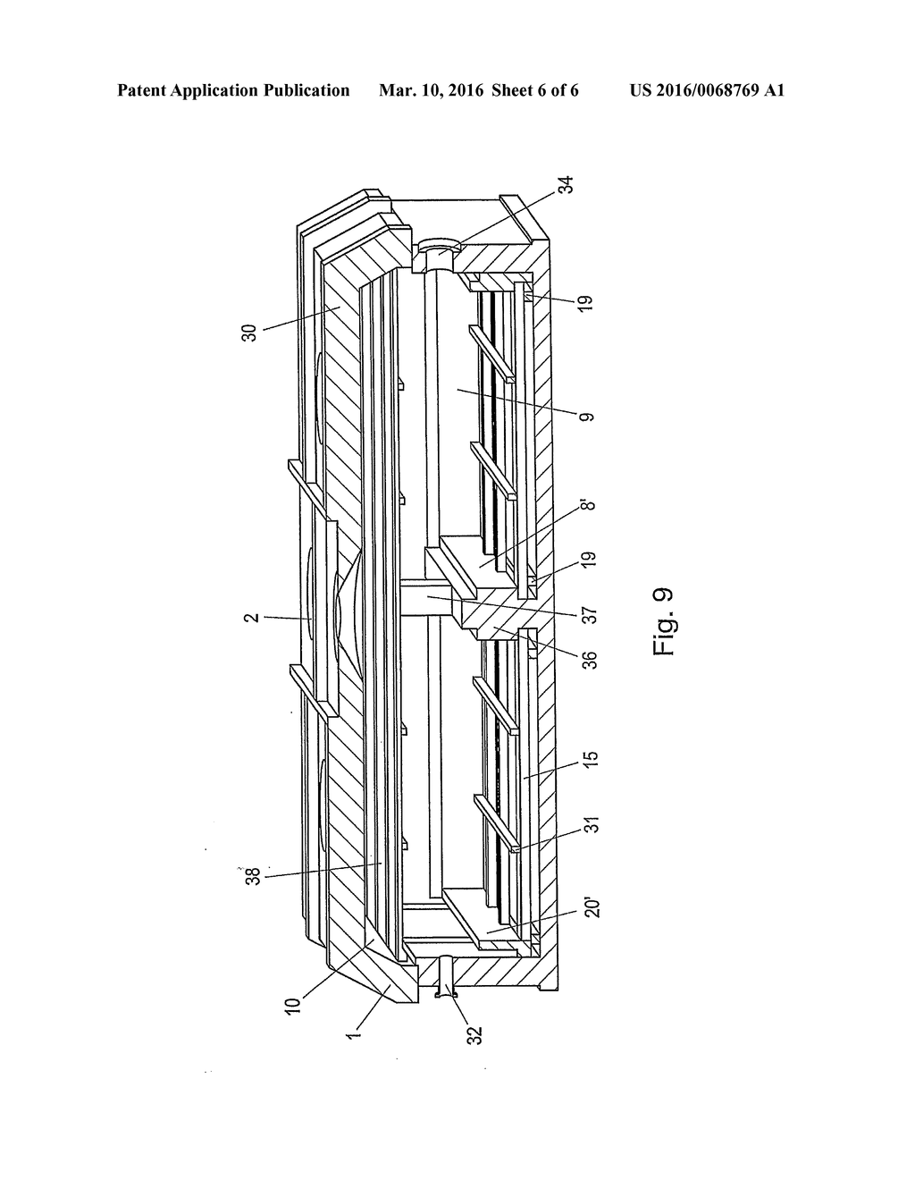 DEVICE FOR THE SOLAR THERMAL GASIFICATION OF STARTING MATERIAL CONTAINING     CARBON - diagram, schematic, and image 07