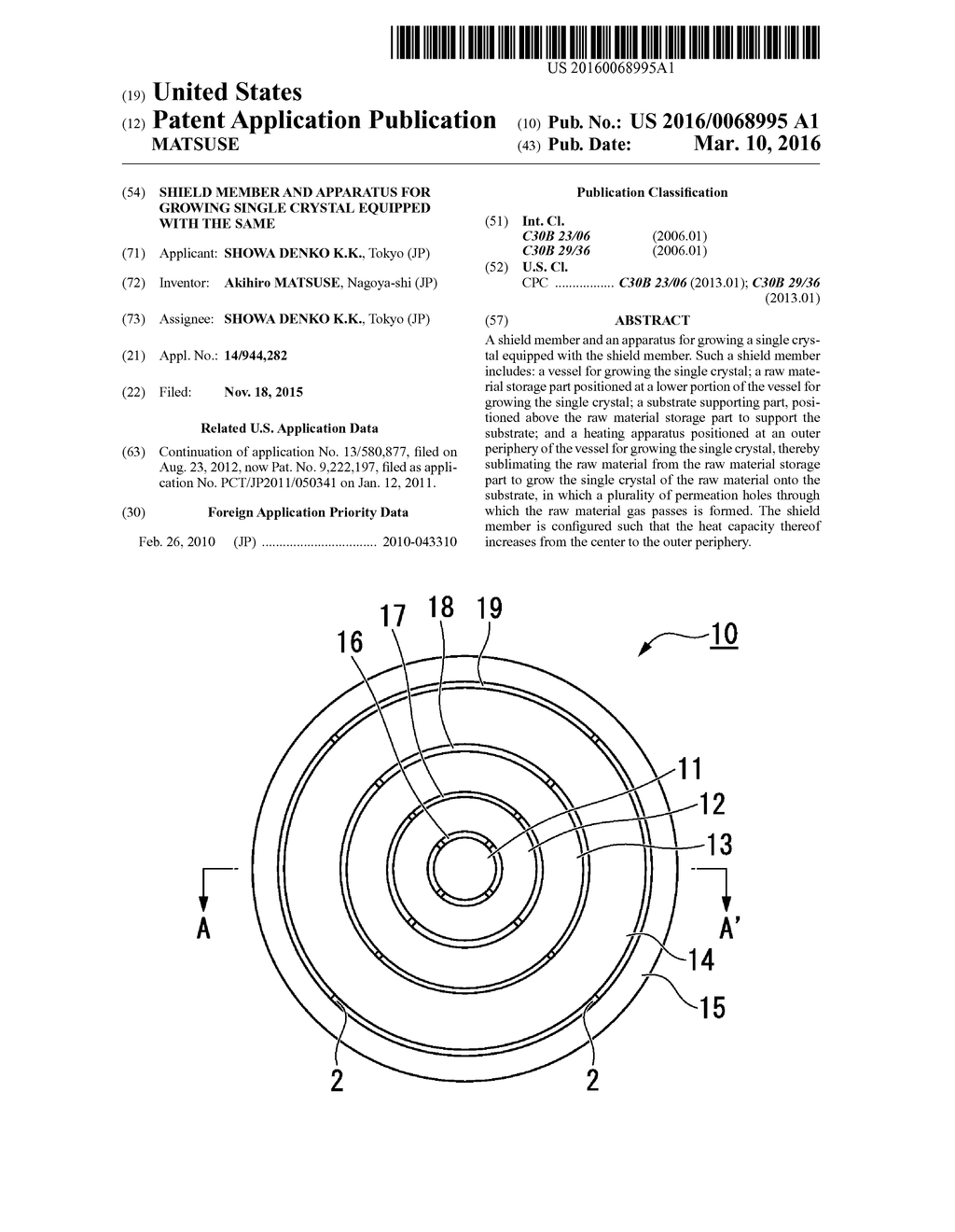 SHIELD MEMBER AND APPARATUS FOR GROWING SINGLE CRYSTAL EQUIPPED WITH THE     SAME - diagram, schematic, and image 01