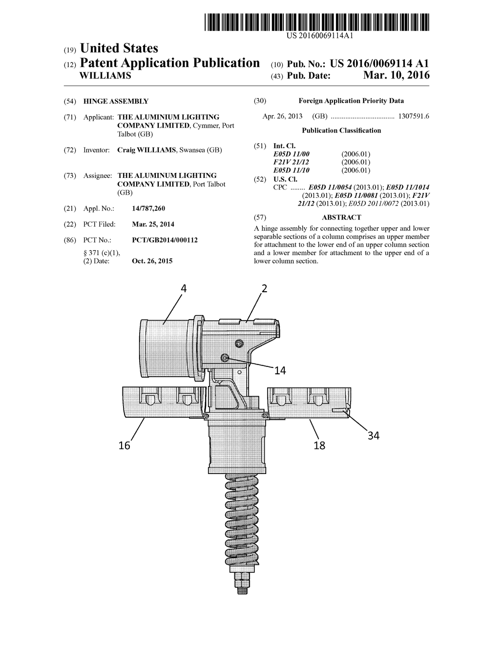 HINGE ASSEMBLY - diagram, schematic, and image 01