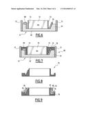 One-piece framing device for a window-type opening, method for the     installation thereof and production method thereof diagram and image