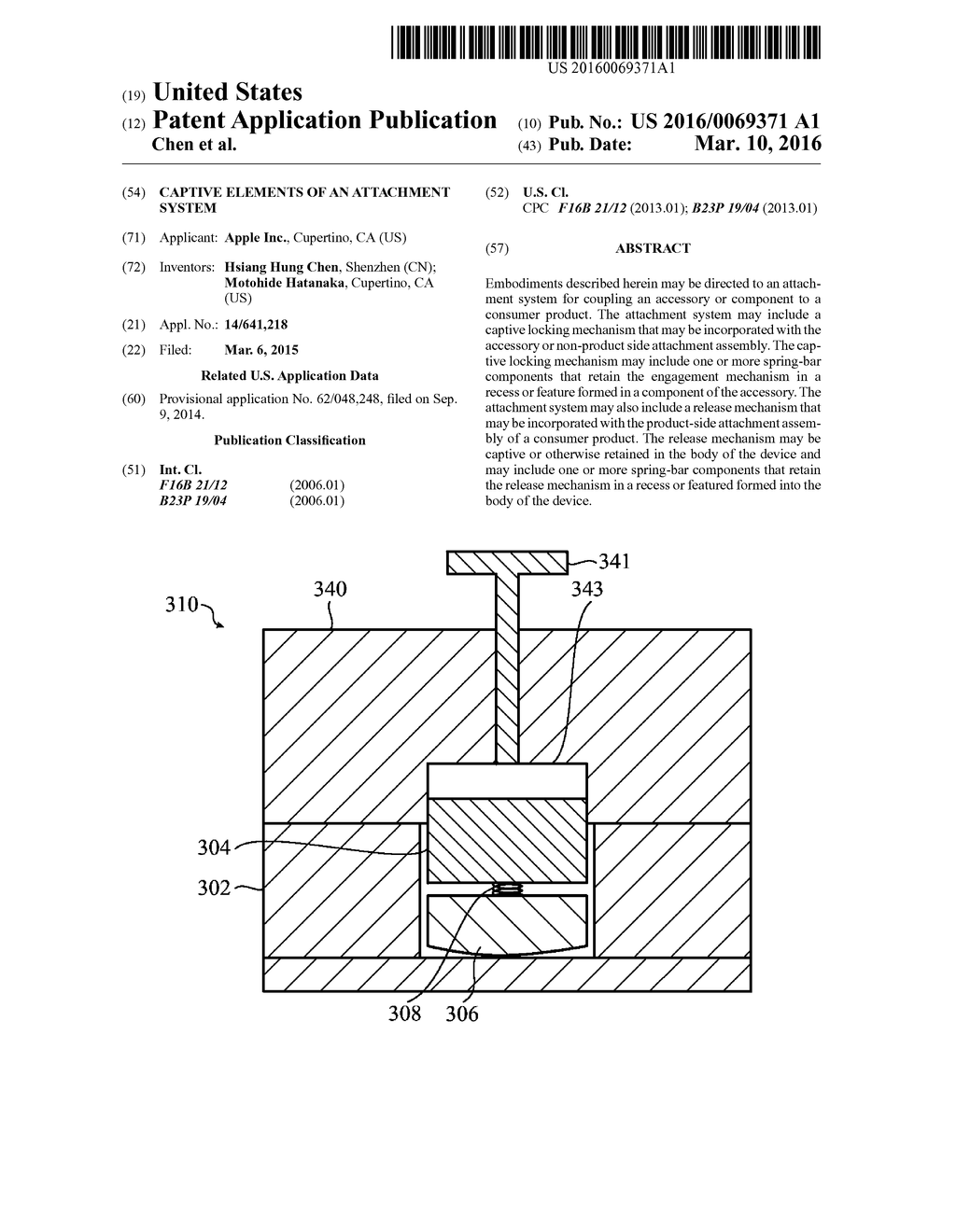 CAPTIVE ELEMENTS OF AN ATTACHMENT SYSTEM - diagram, schematic, and image 01