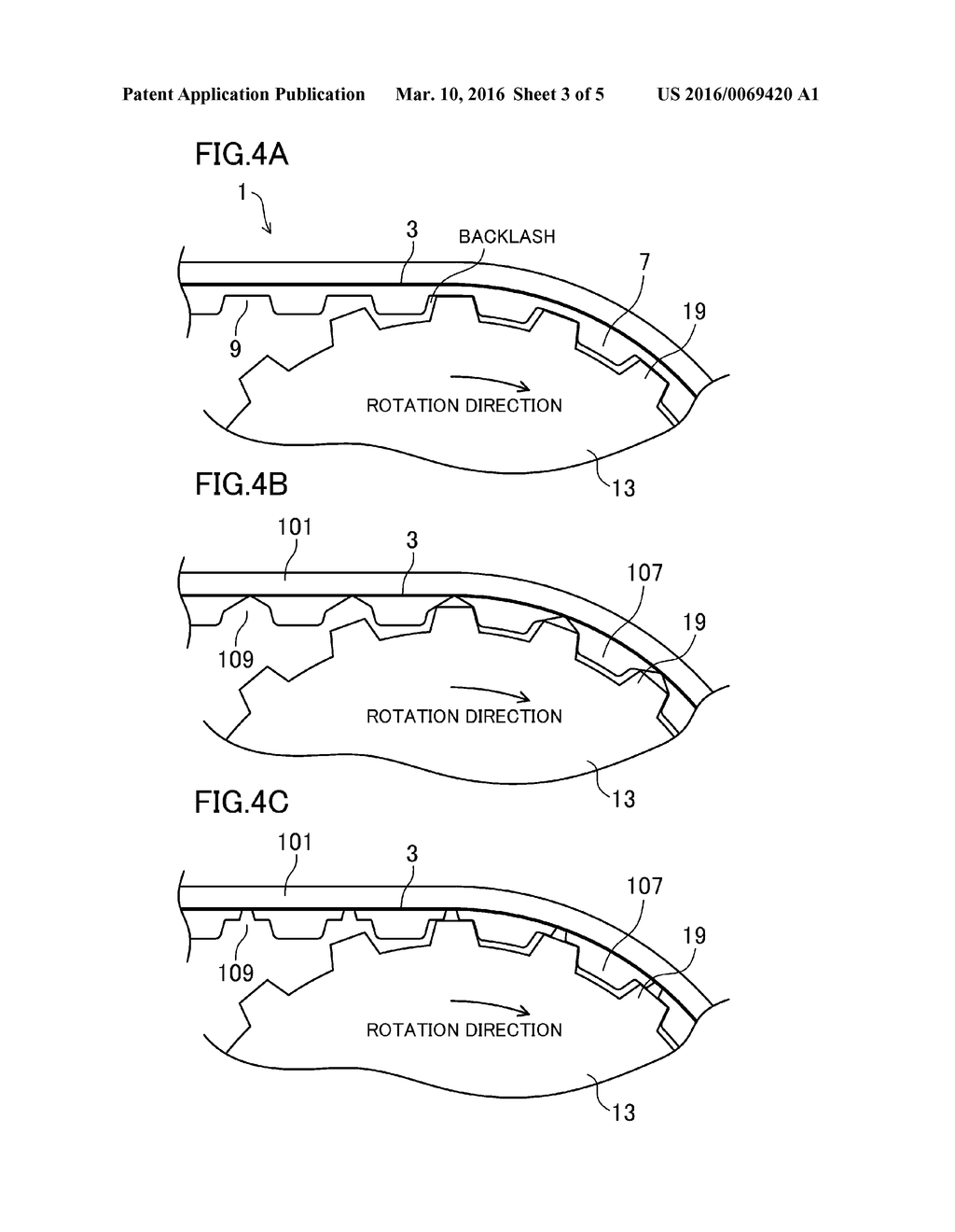 TOOTHED BELT, PRODUCTION METHOD THEREFOR, AND BELT TRANSMISSION DEVICE - diagram, schematic, and image 04