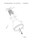 Flashlight with Integrated Spray Repellent diagram and image