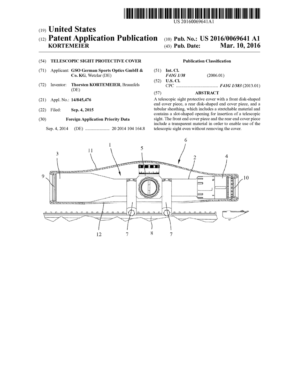 TELESCOPIC  SIGHT PROTECTIVE COVER - diagram, schematic, and image 01