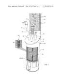 APPARATUS FOR TEMPERATURE MEASUREMENTS OF A MOLTEN BATH IN A TOP SUBMERGED     INJECTION LANCE INSTALLATION diagram and image