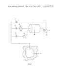 Process for testing a compressor or a combustor of a gas turbine engine     using a large compressed air storage reservoir diagram and image