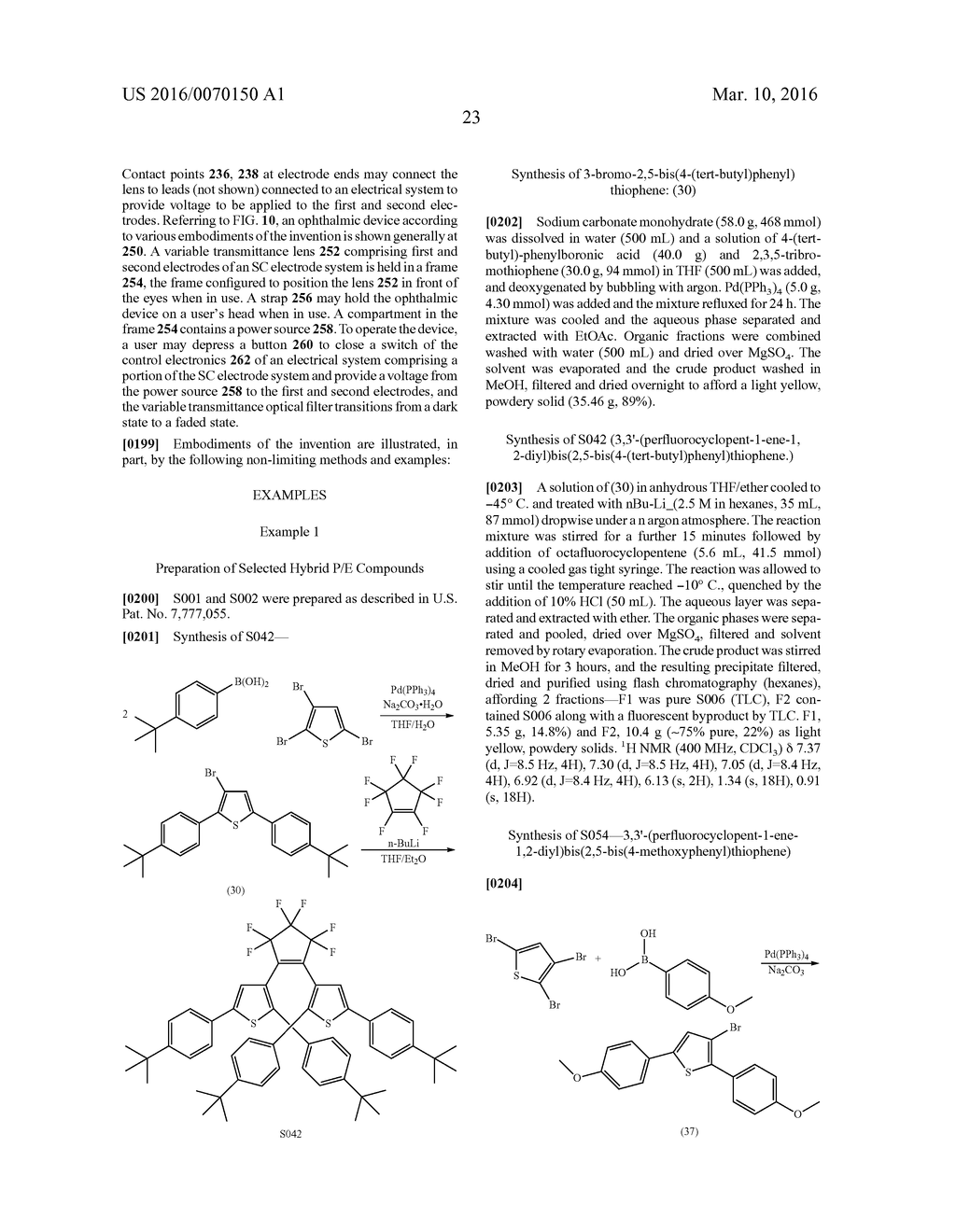 VARIABLE TRANSMITTANCE OPTICAL FILTER WITH SUBSTANTIALLY CO-PLANAR     ELECTRODE SYSTEM - diagram, schematic, and image 31