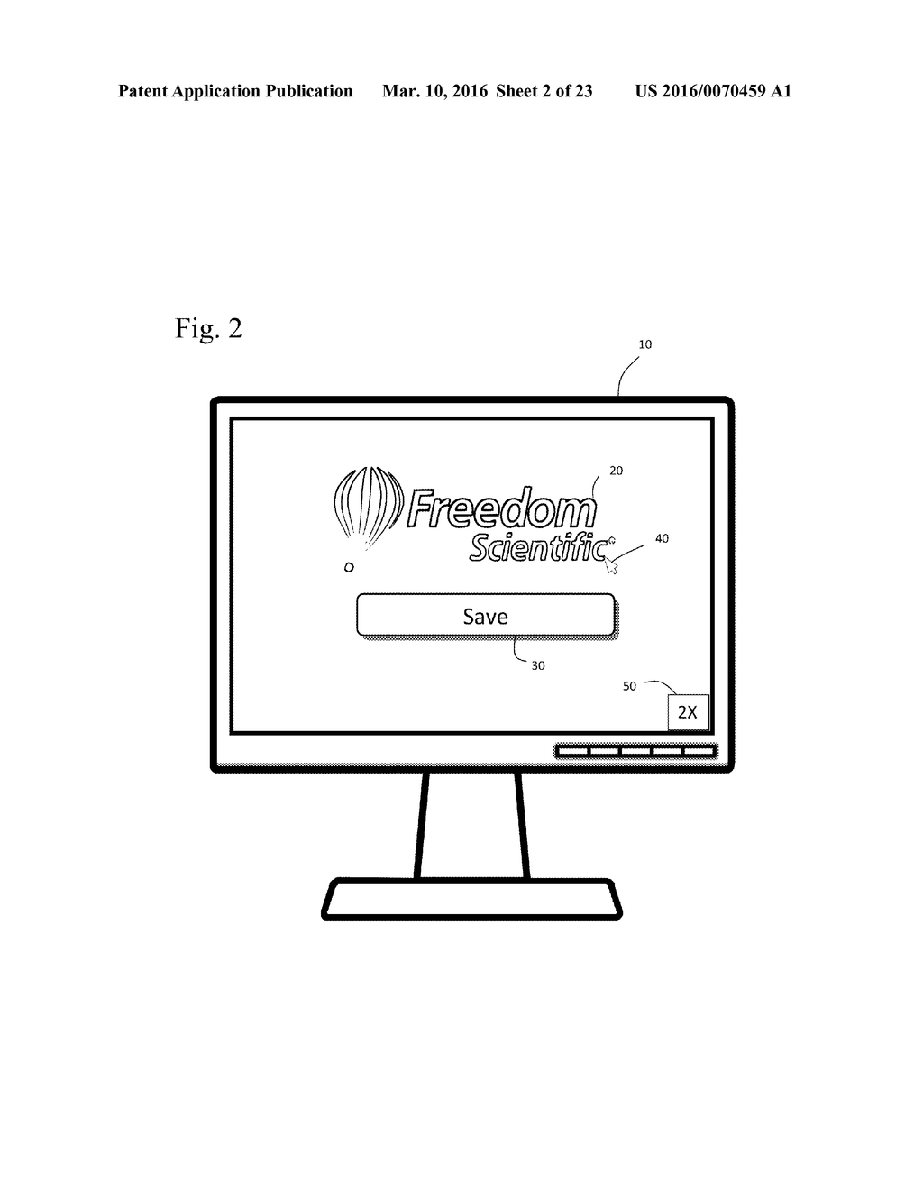 MAGNIFICATION INTERFACE WITH INDEPENDENT POINTER SIZING - diagram, schematic, and image 03