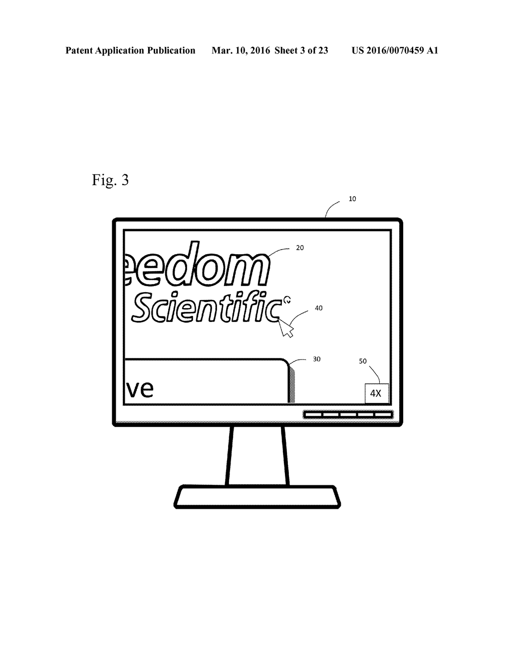 MAGNIFICATION INTERFACE WITH INDEPENDENT POINTER SIZING - diagram, schematic, and image 04