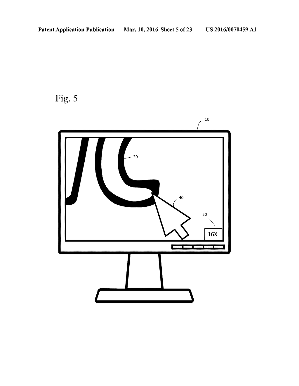 MAGNIFICATION INTERFACE WITH INDEPENDENT POINTER SIZING - diagram, schematic, and image 06