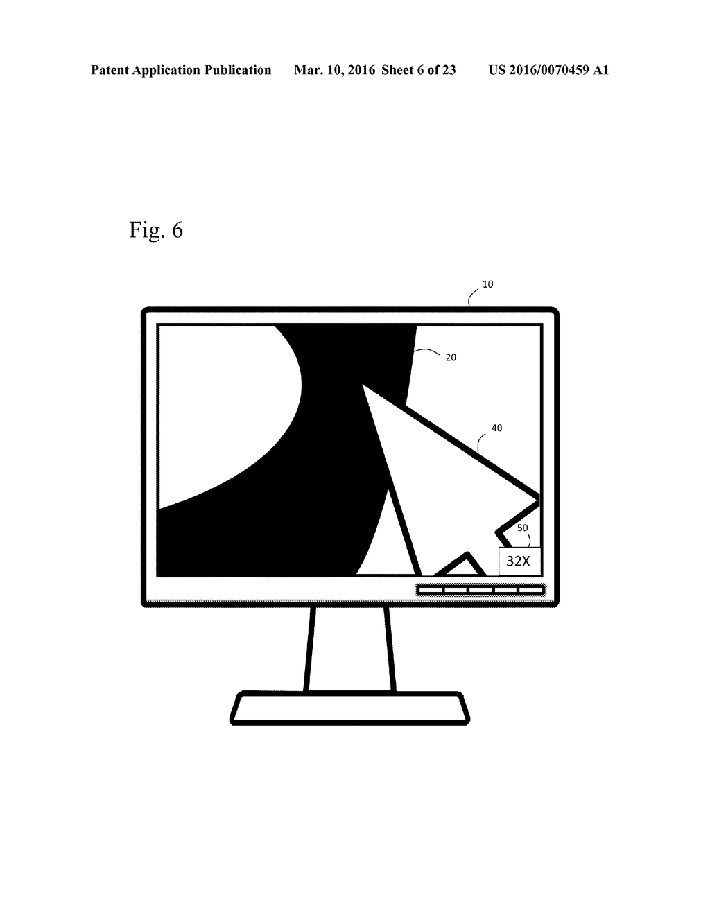 MAGNIFICATION INTERFACE WITH INDEPENDENT POINTER SIZING - diagram, schematic, and image 07