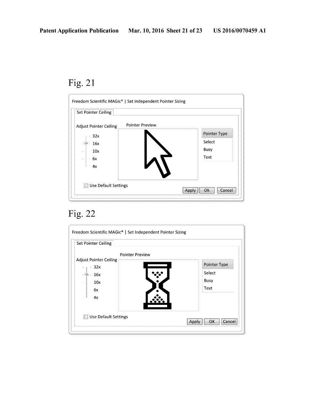 MAGNIFICATION INTERFACE WITH INDEPENDENT POINTER SIZING - diagram, schematic, and image 22