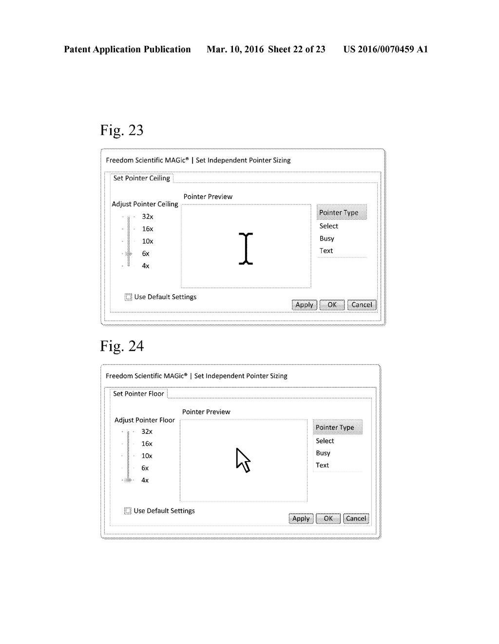 MAGNIFICATION INTERFACE WITH INDEPENDENT POINTER SIZING - diagram, schematic, and image 23