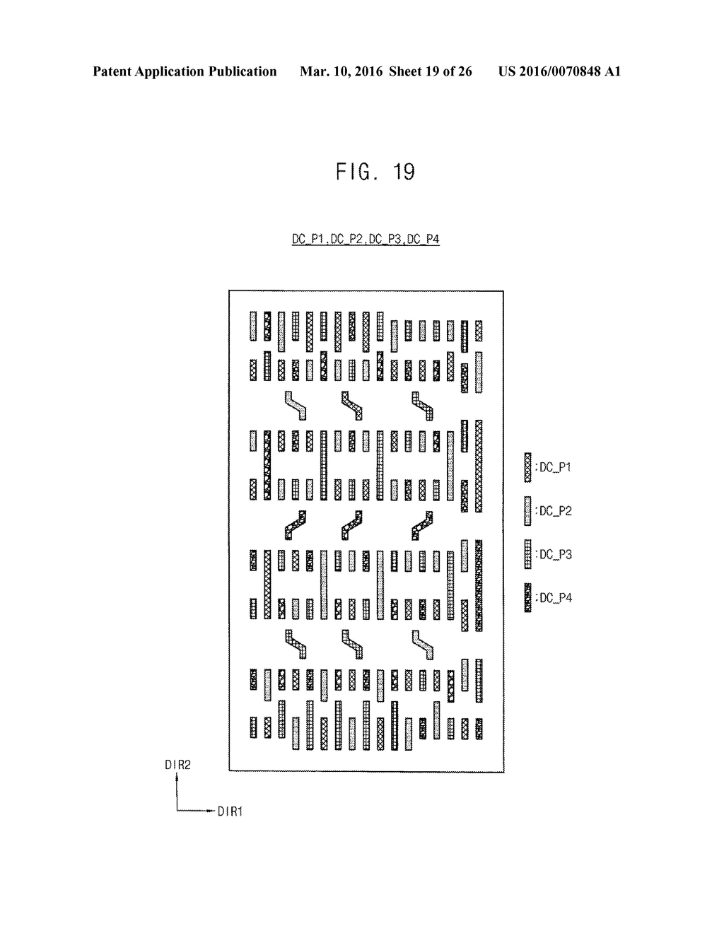 METHOD OF DECOMPOSING LAYOUT OF SEMICONDUCTOR DEVICE FOR QUADRUPLE     PATTERNING TECHNOLOGY PROCESS AND METHOD OF MANUFACTURING SEMICONDUCTOR     DEVICE USING THE SAME - diagram, schematic, and image 20