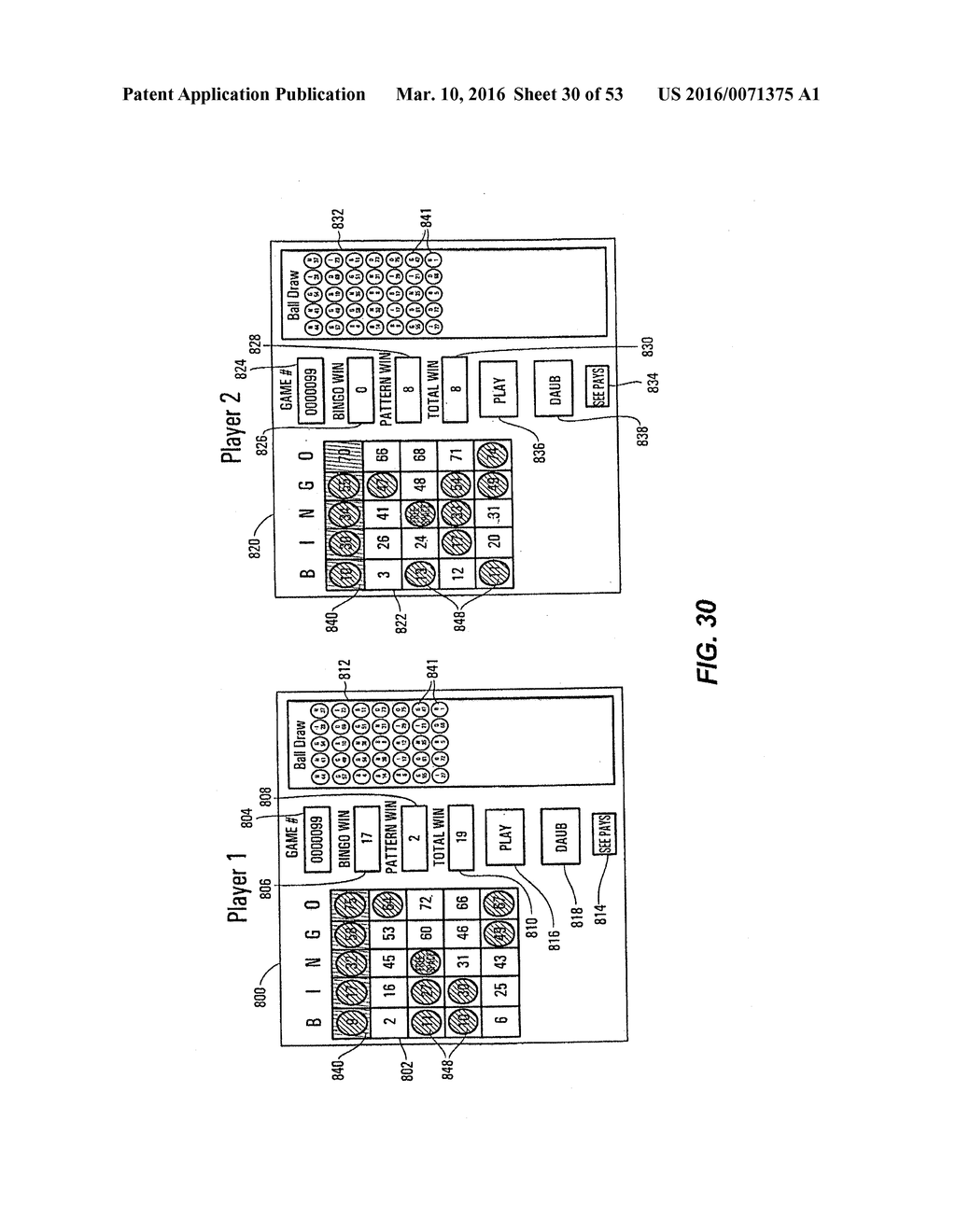 MULTI-PLAYER BINGO GAME WITH PROGRESSIVE JACKPOTS - diagram, schematic, and image 31