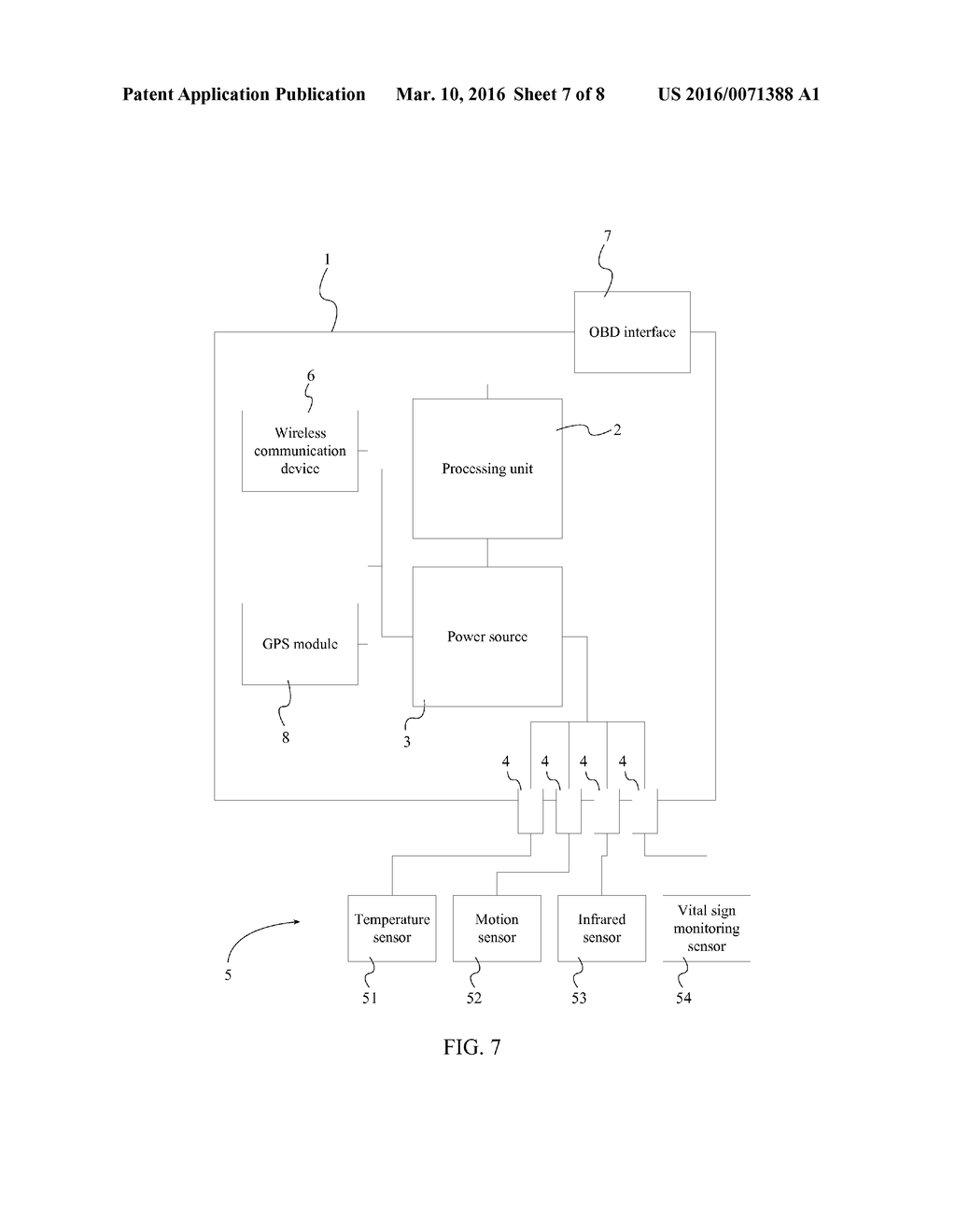 Method and System of Environmental Occupant Monitoring and Hazard     Notification and Mitigation - diagram, schematic, and image 08