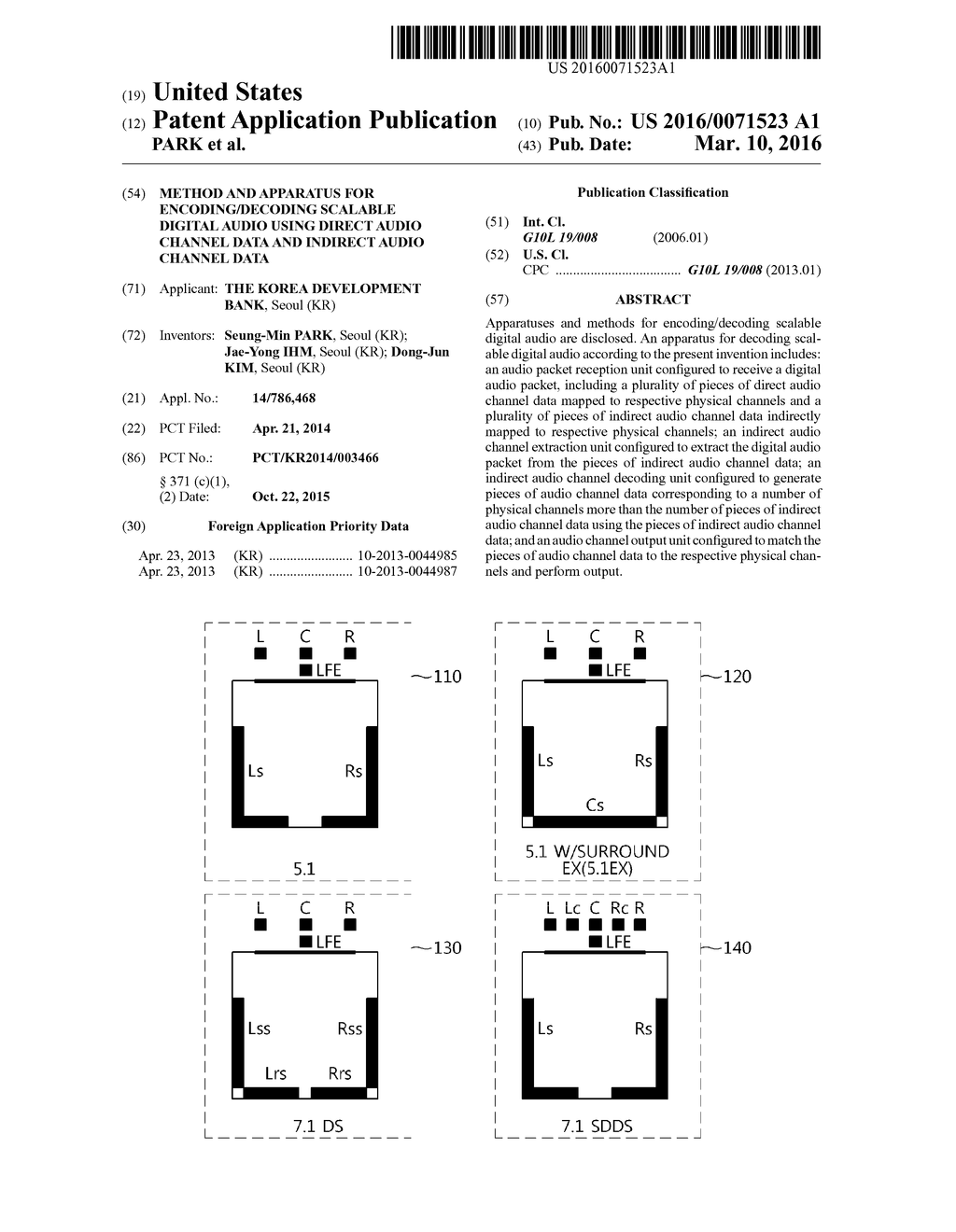 METHOD AND APPARATUS FOR ENCODING/DECODING SCALABLE DIGITAL AUDIO USING     DIRECT AUDIO CHANNEL DATA AND INDIRECT AUDIO CHANNEL DATA - diagram, schematic, and image 01