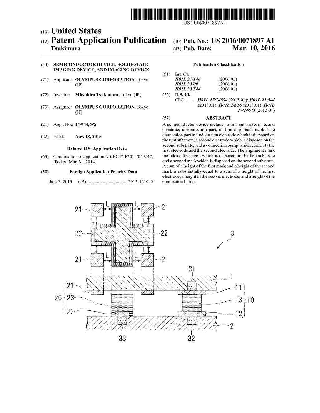 SEMICONDUCTOR DEVICE, SOLID-STATE IMAGING DEVICE, AND IMAGING DEVICE - diagram, schematic, and image 01