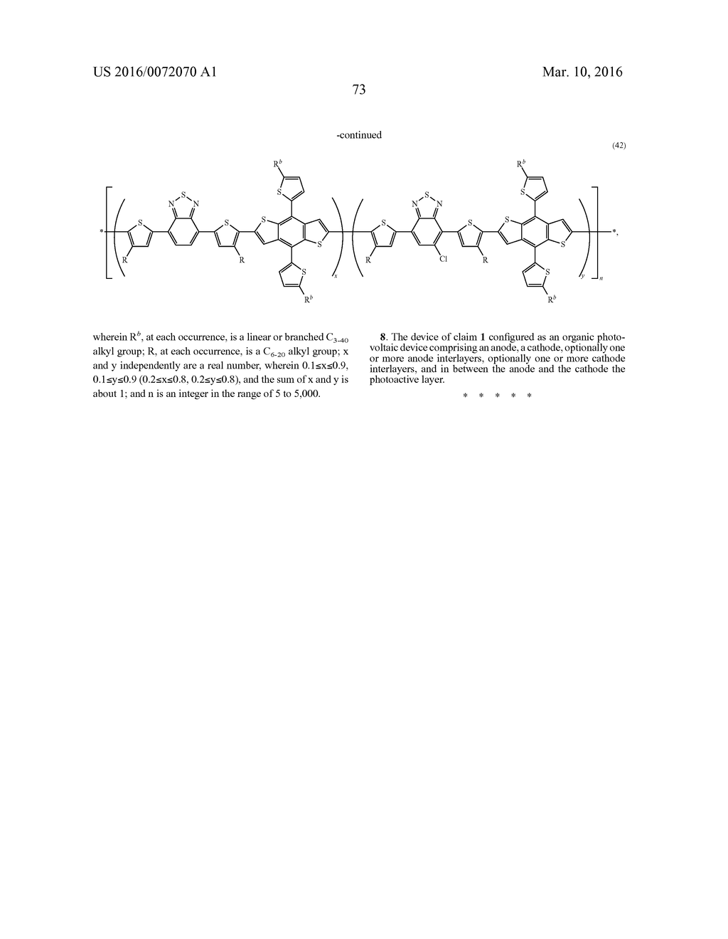 POLYMERIC BLENDS AND RELATED OPTOELECTRONIC DEVICES - diagram, schematic, and image 75