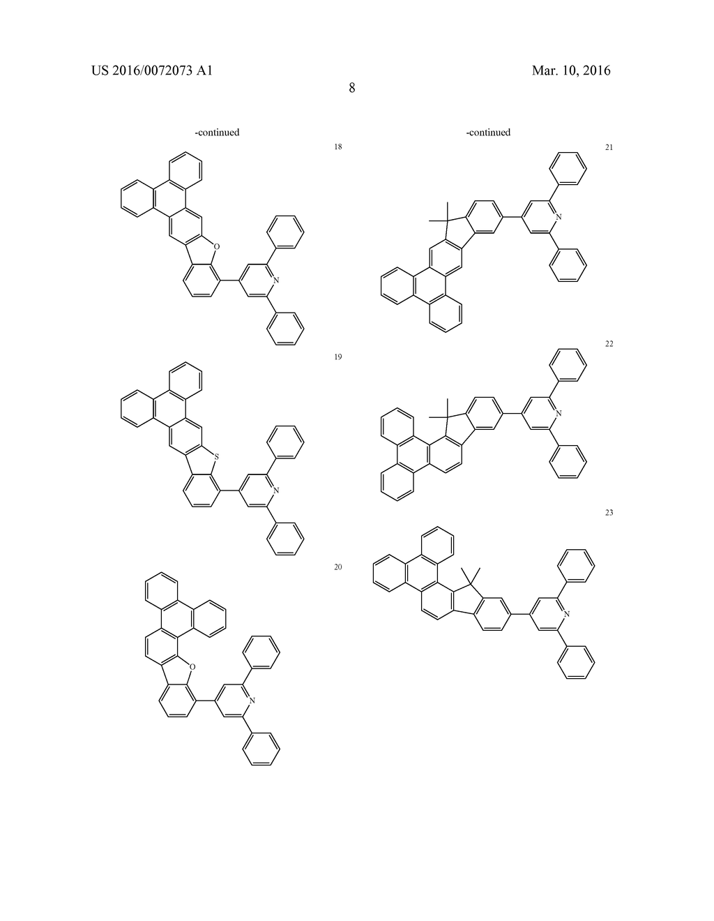 ORGANIC COMPOSITION, AND ORGANIC OPTOELECTRONIC ELEMENT AND DISPLAY DEVICE - diagram, schematic, and image 10