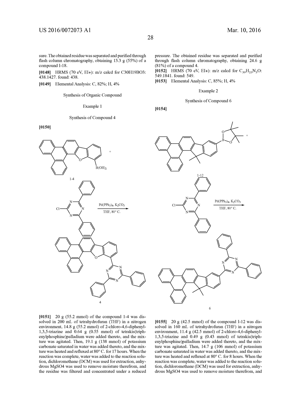 ORGANIC COMPOSITION, AND ORGANIC OPTOELECTRONIC ELEMENT AND DISPLAY DEVICE - diagram, schematic, and image 30