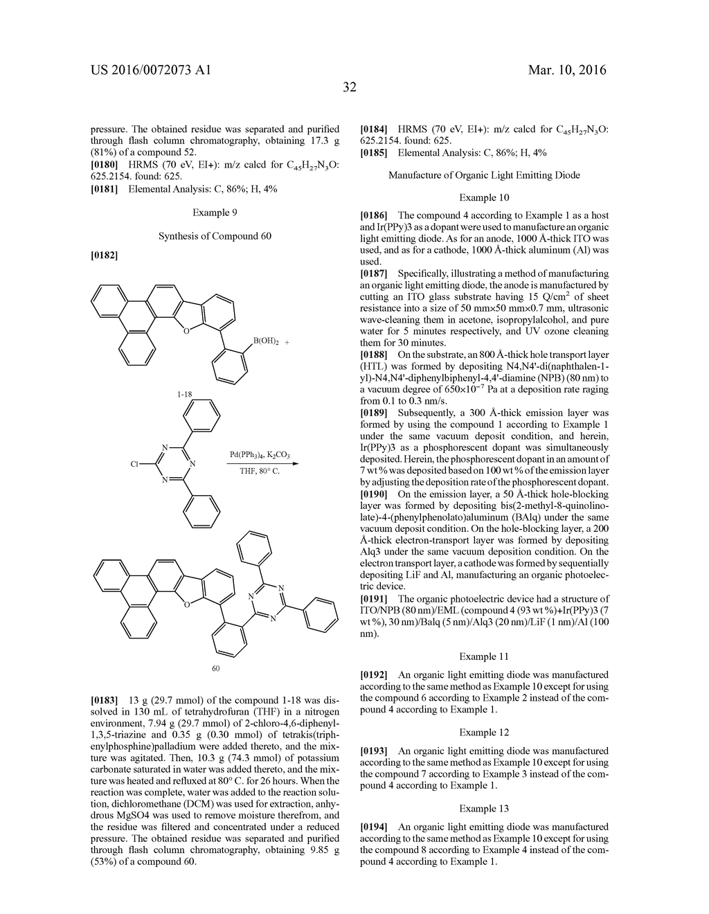 ORGANIC COMPOSITION, AND ORGANIC OPTOELECTRONIC ELEMENT AND DISPLAY DEVICE - diagram, schematic, and image 34