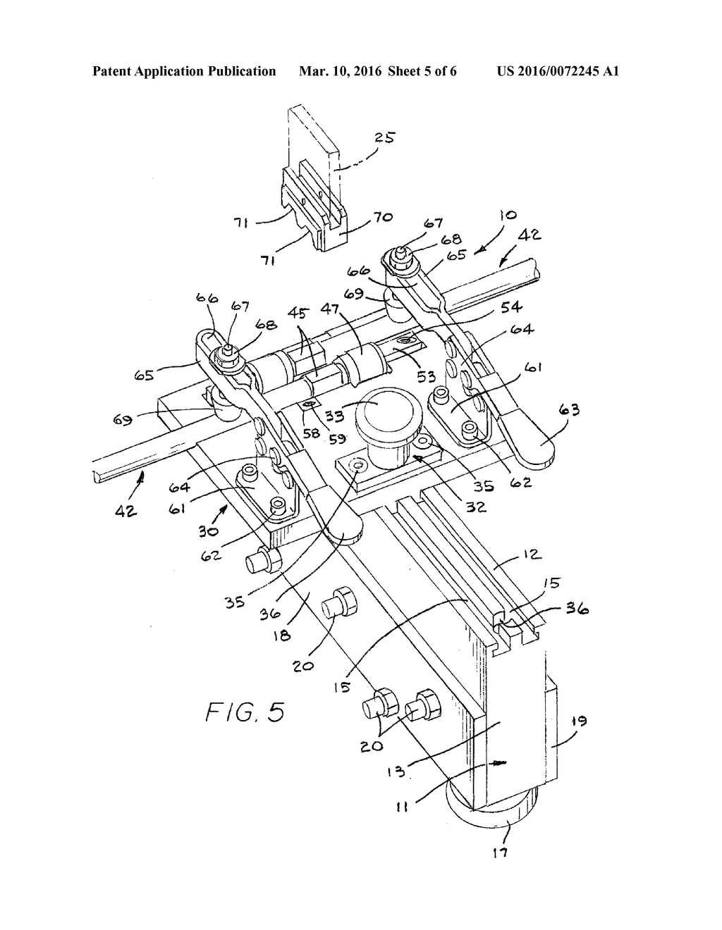 APPARATUS FOR USE IN THE CRIMPING OF END FITTINGS ONTO A CABLE - diagram, schematic, and image 06