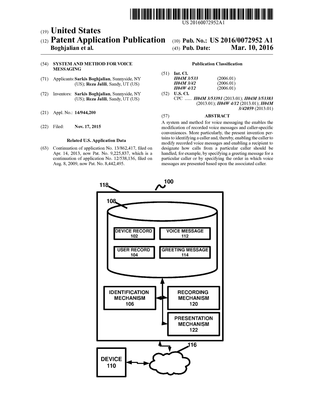 System and Method for Voice Messaging - diagram, schematic, and image 01