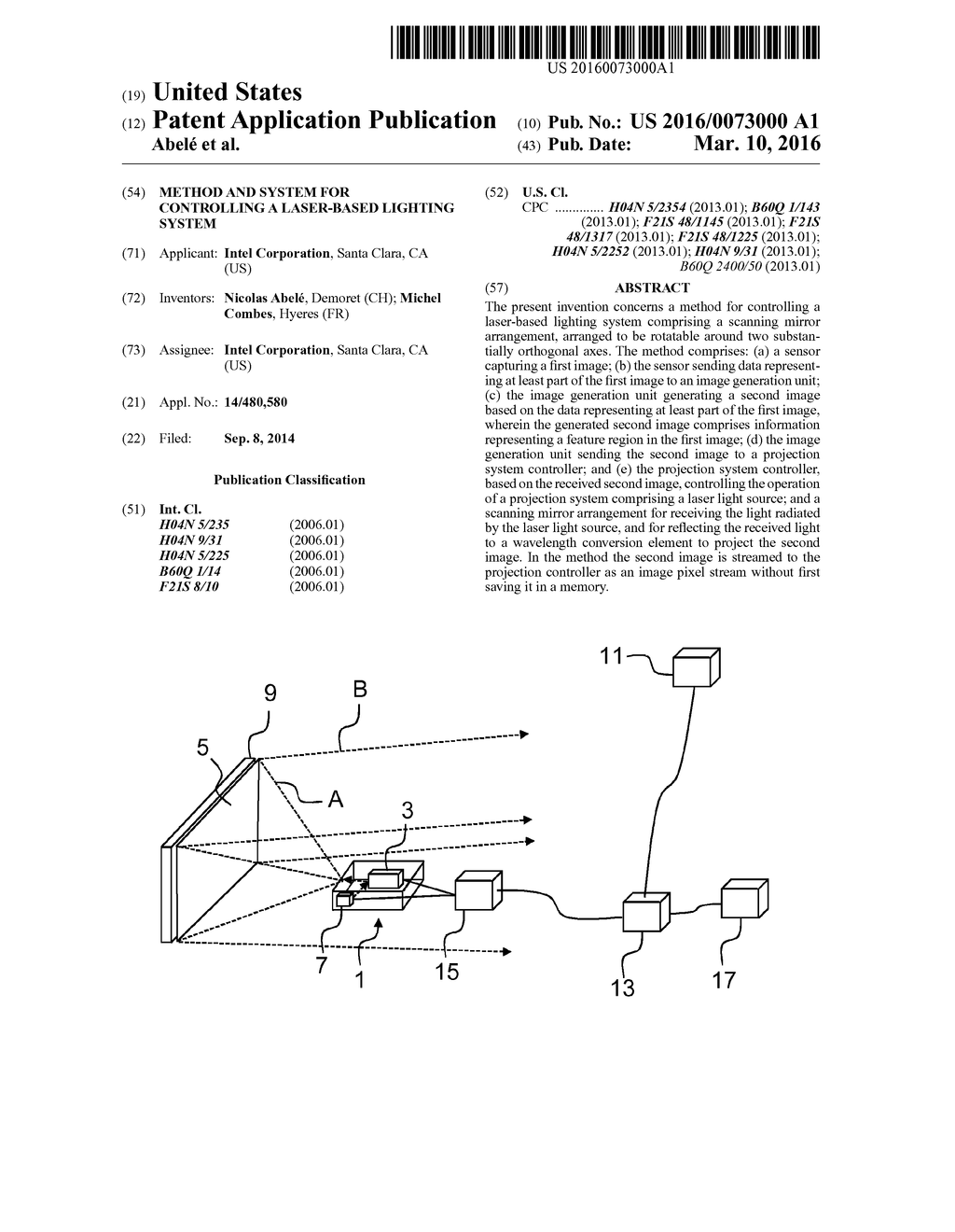 METHOD AND SYSTEM FOR CONTROLLING A LASER-BASED LIGHTING SYSTEM - diagram, schematic, and image 01