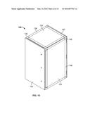 CABINET FRAME ENCLOSURES, FRAME MEMBERS AND CORRESPONDING METHODS diagram and image