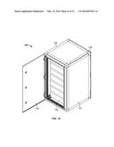 CABINET FRAME ENCLOSURES, FRAME MEMBERS AND CORRESPONDING METHODS diagram and image