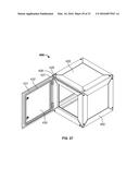 CABINET FRAME ENCLOSURES, FRAME MEMBERS AND CORRESPONDING METHODS diagram and image