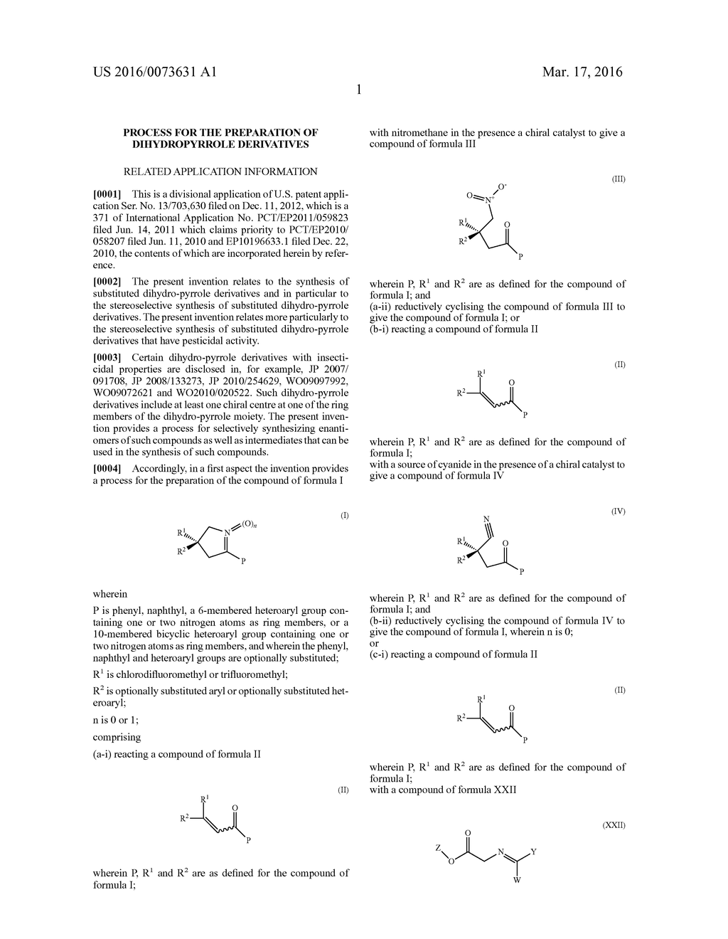 PROCESS FOR THE PREPARATION OF DIHYDROPYRROLE DERIVATIVES - diagram, schematic, and image 02