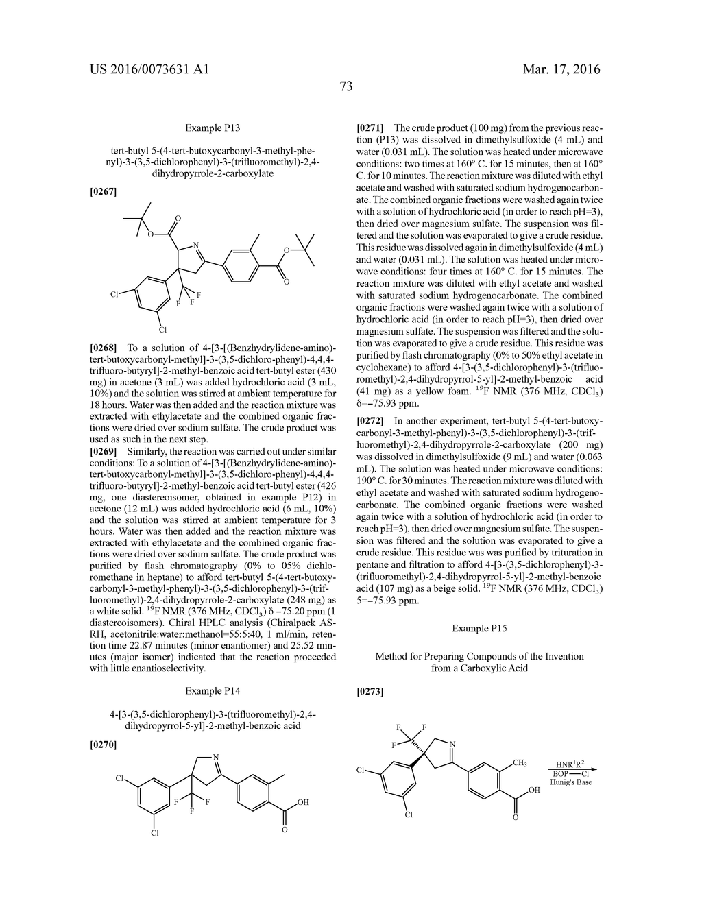 PROCESS FOR THE PREPARATION OF DIHYDROPYRROLE DERIVATIVES - diagram, schematic, and image 74