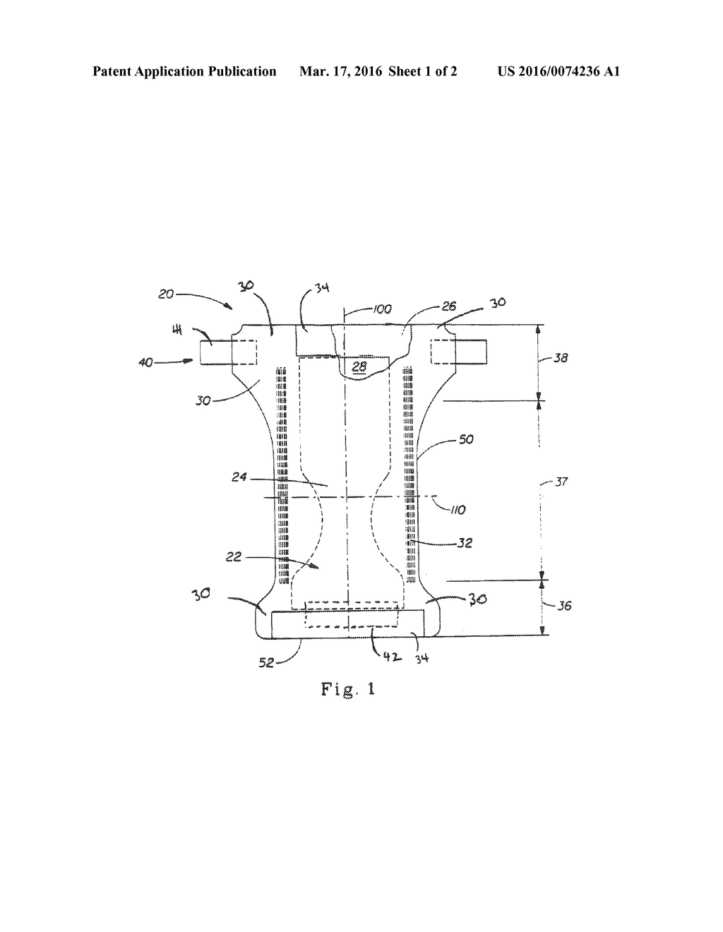 Absorbent Article with Color Matched Surfaces - diagram, schematic, and image 02