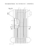 Nonwoven Material Having Discrete Three-Dimensional Deformations Forming     Protrusions Having A Varying Width And Wide Base Openings diagram and image