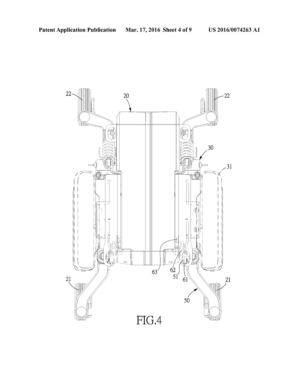 FRONT SUSPENSION SYSTEM FOR AN ELECTRIC WHEELCHAIR - diagram, schematic, and image 05