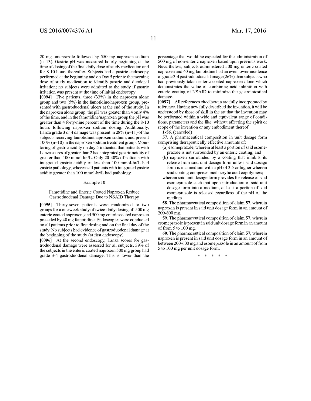 PHARMACEUTICAL COMPOSITIONS FOR THE COORDINATED DELIVERY OF NSAIDS - diagram, schematic, and image 14