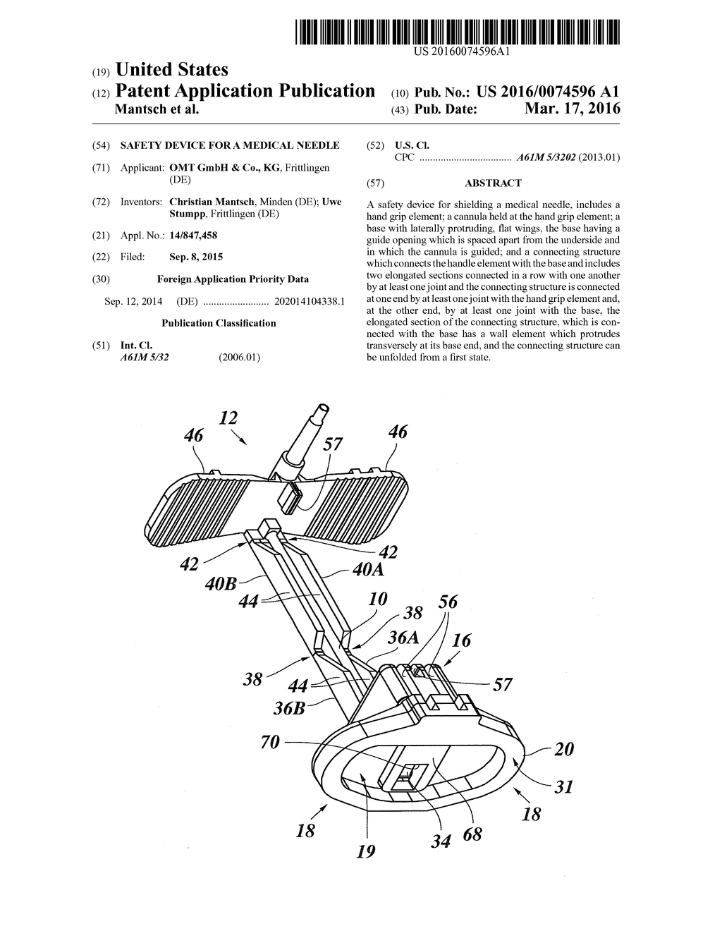 Safety Device for a Medical Needle - diagram, schematic, and image 01