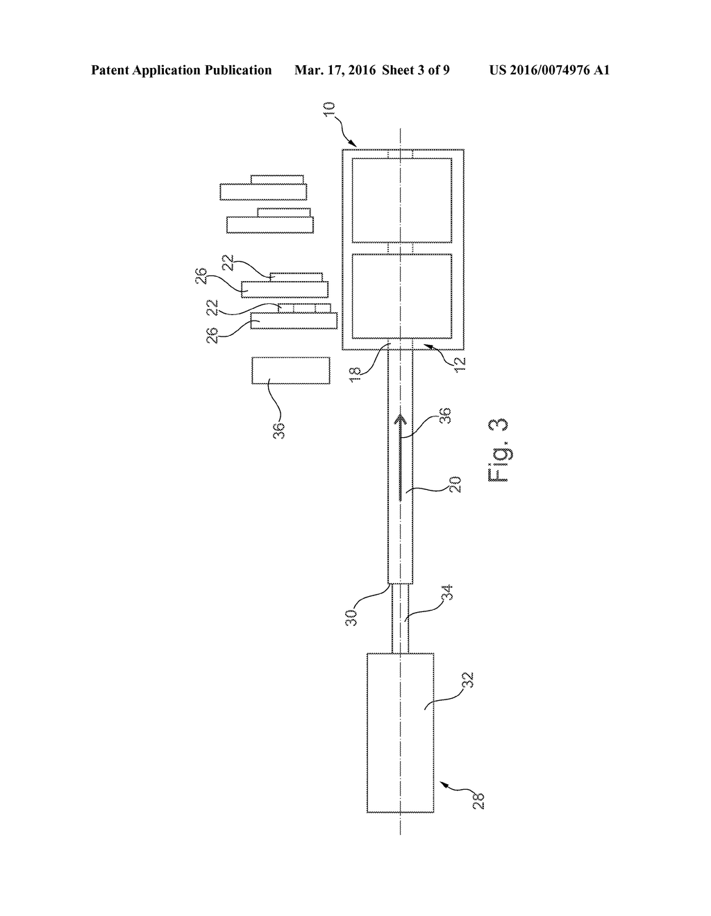 A METHOD FOR ASSEMBLING A COMPOSITE HOUSING FITTED WITH A SHAFT AND     ASSOCIATED MOUNTED ELEMENTS - diagram, schematic, and image 04