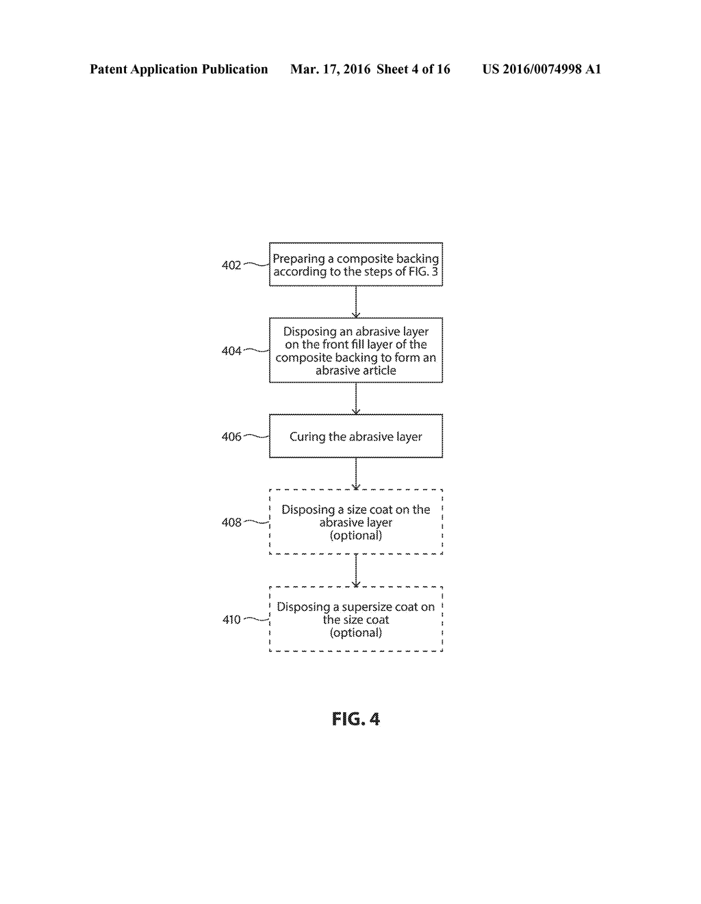 POLYMER IMPREGNATED BACKING MATERIAL, ABRASIVE ARTICLES INCORPORATING     SAME, AND PROCESSES OF MAKING AND USING - diagram, schematic, and image 05