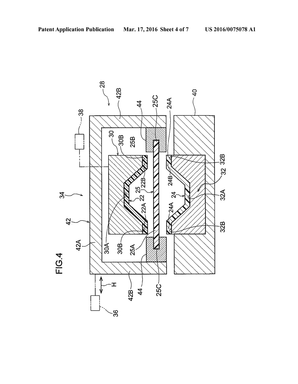 MANUFACTURING METHOD FOR A COMPONENT CONFIGURED INCLUDING A THERMOPLASTIC     RESIN MATERIAL, AND MANUFACTURING DEVICE FOR A COMPONENT CONFIGURED     INCLUDING A THERMOPLASTIC RESIN MATERIAL - diagram, schematic, and image 05