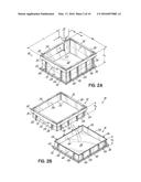 Method of Manufacturing Custom Sized Plastic Tote Having Intermediate     Sleeve diagram and image