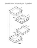 Method of Manufacturing Custom Sized Plastic Tote Having Intermediate     Sleeve diagram and image