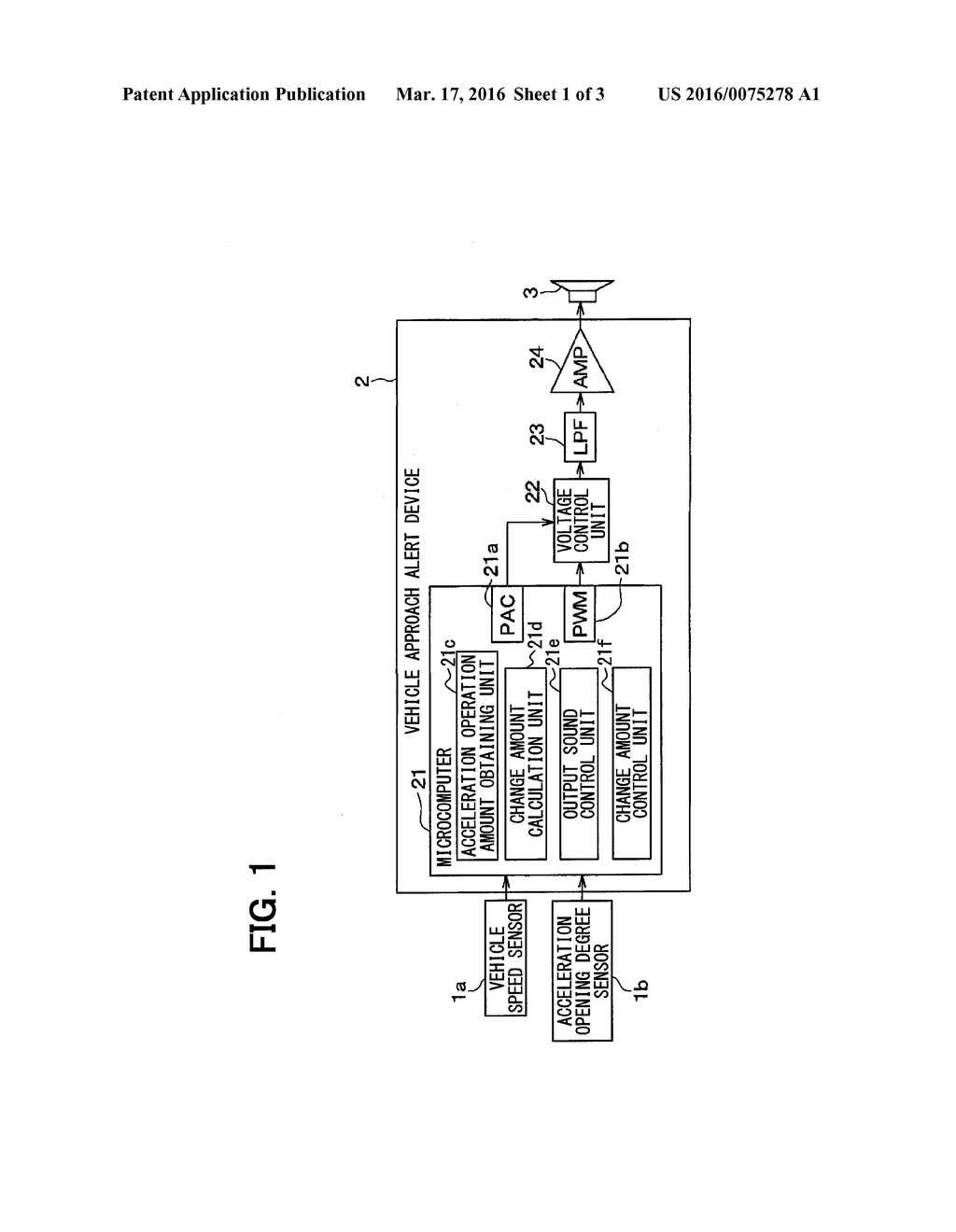 VEHICLE APPROACH ALERT DEVICE - diagram, schematic, and image 02